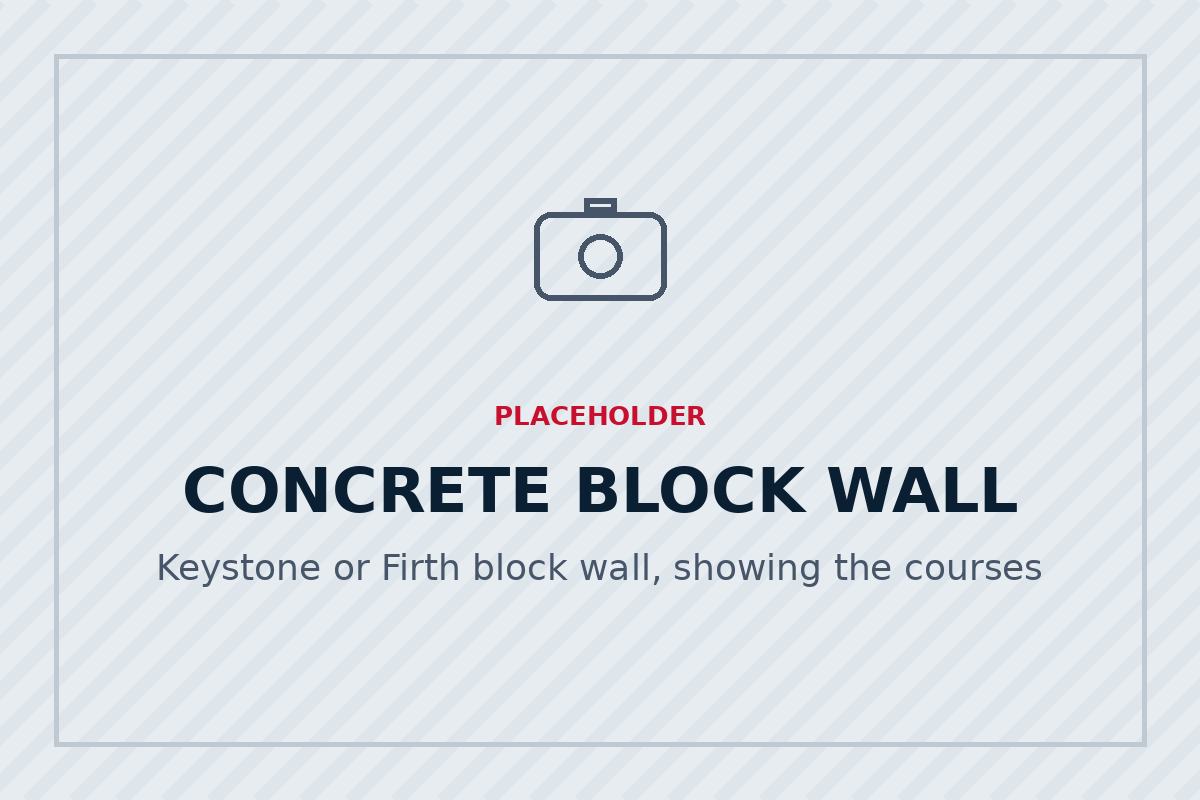 Concrete block retaining wall built in Lower Hutt