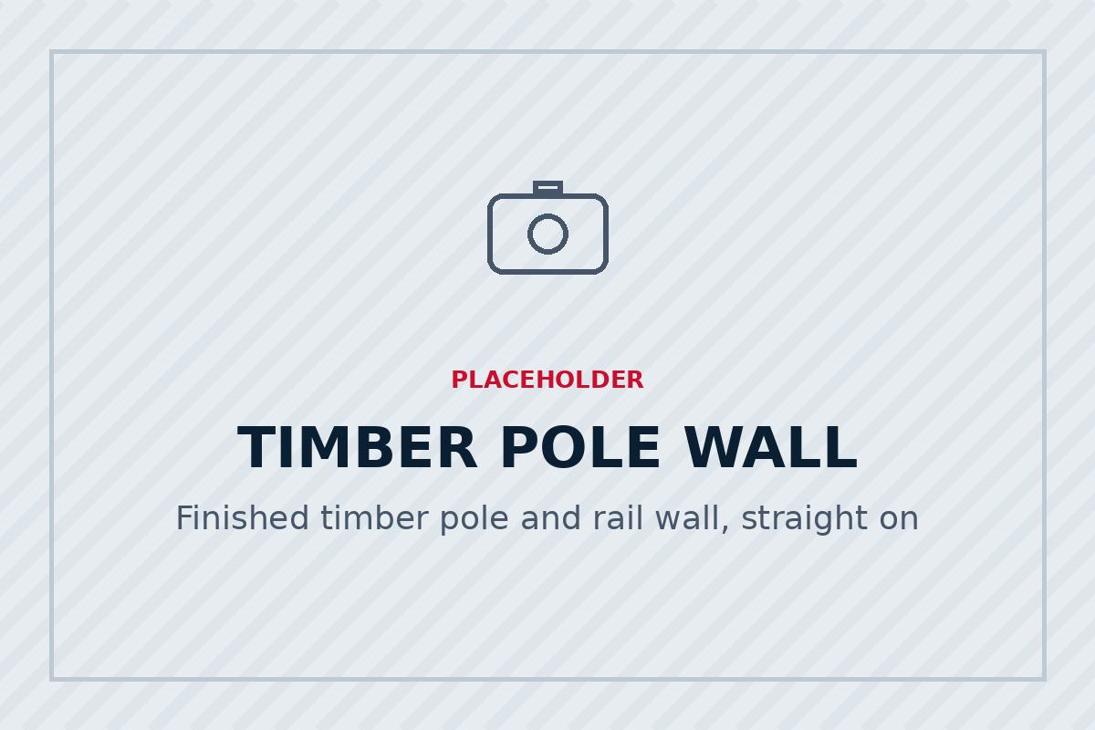 Timber pole retaining wall built on a Lower Hutt section